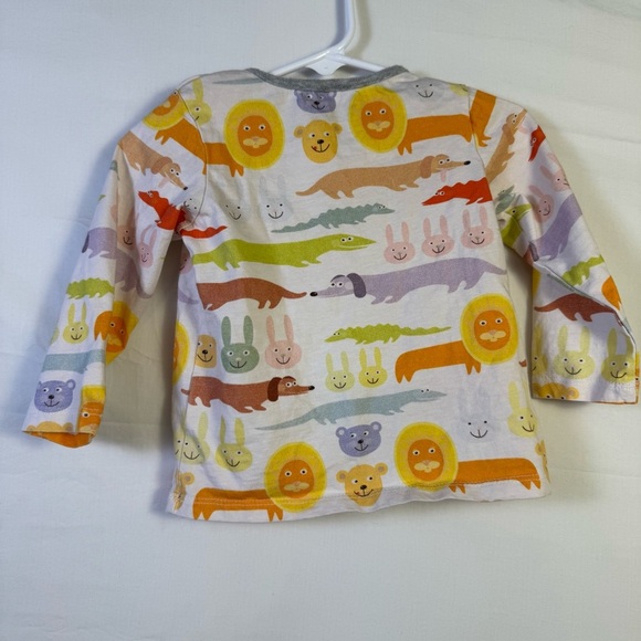 Peppy Mini Colorful Animal Print Kids Sleep Shirt Size 18M - Picture 2 of 4